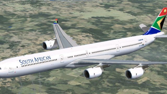 Screenshot 1 — South African Airways A340 Repaint Pack