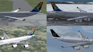 Screenshot 5 — South African Airways A340 Repaint Pack
