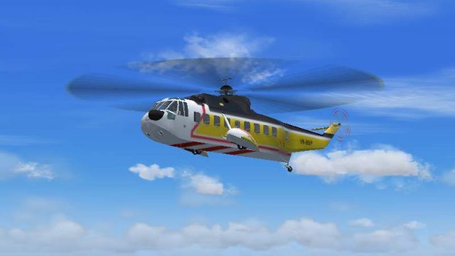 Screenshot 1 — FS2002/FS2004 Sikorsky S-61N Brunei Shell One