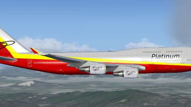 Screenshot 1 — Platinum Airways Boeing 747-400