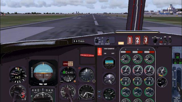 Screenshot 1 — and FS2004 Boeing 727 panel