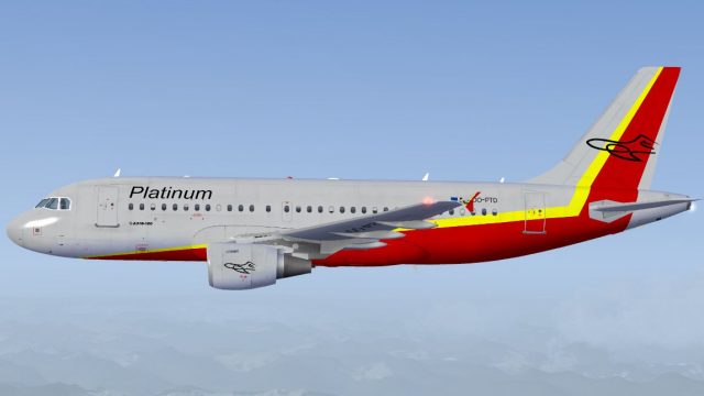 Screenshot 1 — Platinum Airways Airbus A319-100
