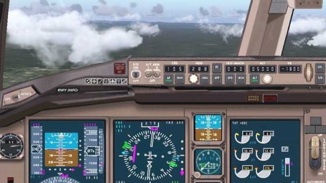 Screenshot 1 — FS 2004 Boeing 767-400 Panel