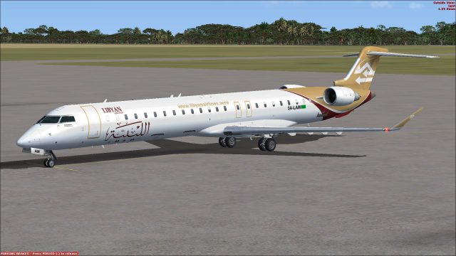 Screenshot 1 — Libyan Airlines CRJ-900
