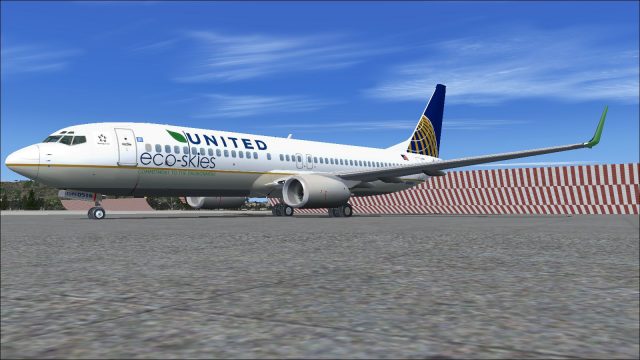 Screenshot 1 — United Airlines Eco Skies Boeing 737-800W