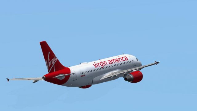 Screenshot 1 — Virgin American Airbus A319-111
