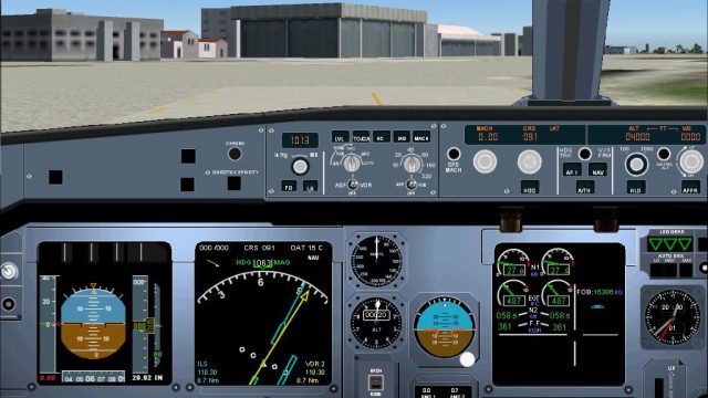 Screenshot 1 — FS 2004 Airbus A-320 panel Version 1