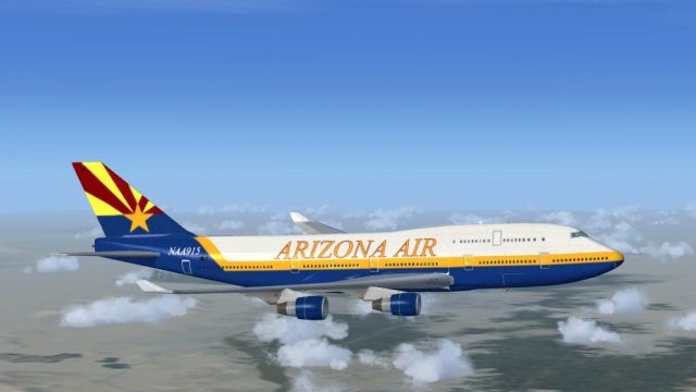 Screenshot 1 — Arizona Virtual Airline Boeing 747-400