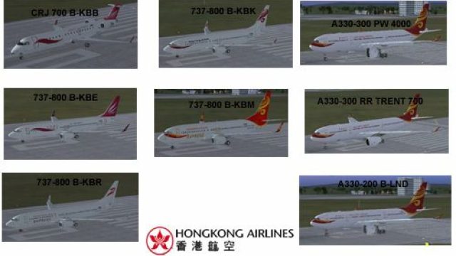 Screenshot 1 — Hong Kong Airlines/Express Texture Set