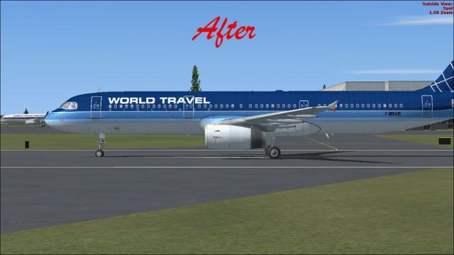 Screenshot 1 — Default Airbus A321-200 Blurred Texture Fix