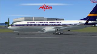 Screenshot 1 — Default Boeing 737-800 Blurred Texture Fix