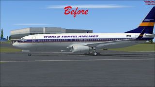 Screenshot 2 — Default Boeing 737-800 Blurred Texture Fix