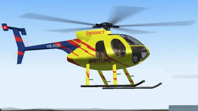 Screenshot 1 — Gmax MD Helicopters MD500E Repaint update