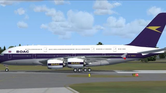 Screenshot 1 — BOAC Airbus A380-800