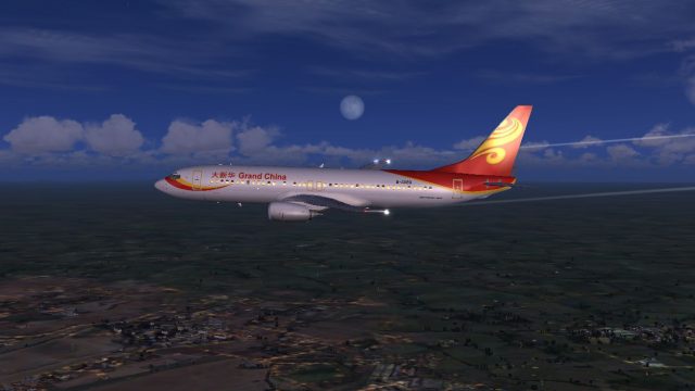 Screenshot 1 — Grand China Airlines Boeing 737-800