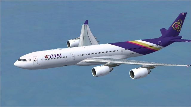 Screenshot 1 — Thai Airways Airbus A340-541