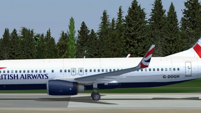 Screenshot 1 — British Airways Boeing 737-800