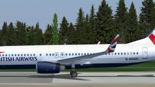 Screenshot 1 — British Airways Boeing 737-800