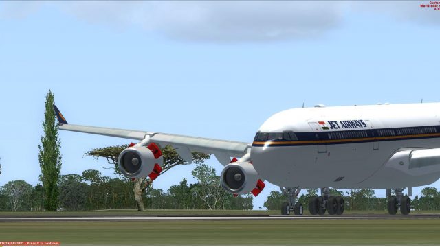Screenshot 1 — Jet Airways Airbus A340-313E