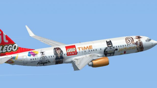 Screenshot 1 — JetTime Boeing 737-800 'Lego Special'