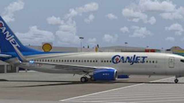 Screenshot 1 — Canjet Boeing 737-800