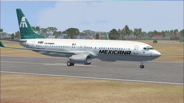 Screenshot 1 — Mexicana de Aviacion Boeing 737-800 1990 Livery