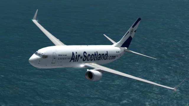Screenshot 1 — Air Scotland Boeing 737-800