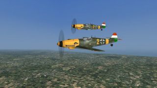 Screenshot 1 — Bf 109G of a Hungarian Squadron