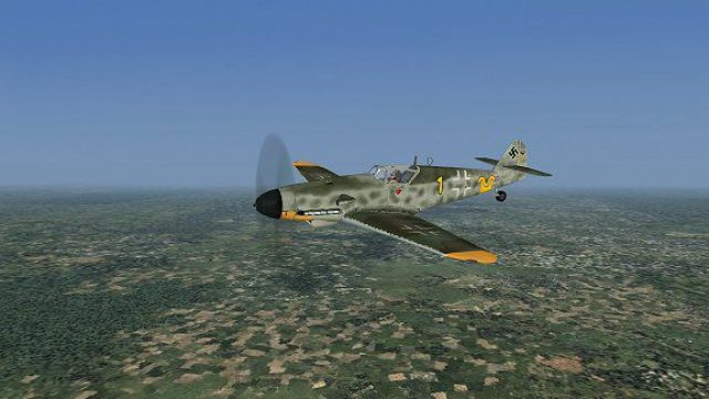 Screenshot 1 — Bf109G_10 painted in Erick Hartmann's colors from the JG2
