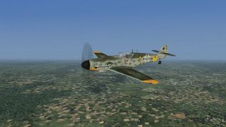 Screenshot 1 — Bf109G_10 painted in Erick Hartmann's colors from the JG2