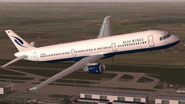 Screenshot 1 — Blue Wings Airbus A321-211