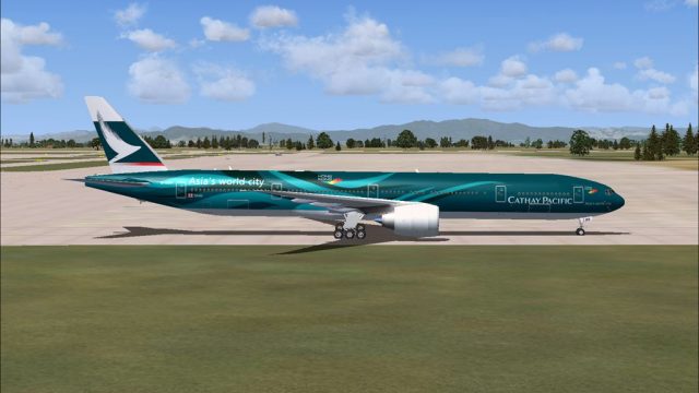 Screenshot 1 — Cathay Pacific Boeing 777-367 ER