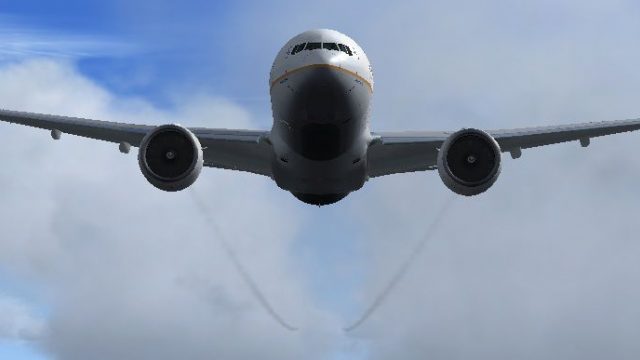 Screenshot 1 — Boeing 777-200ER Engine Smoke Coordinates