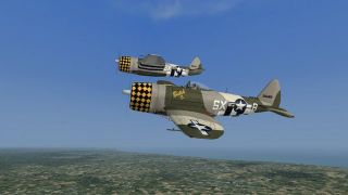 Screenshot 1 — P-47 "Butch II" from the 352nd FS