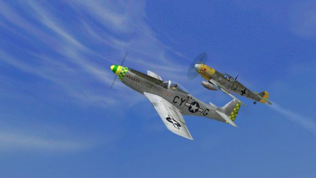 Screenshot 1 — P-51D from the 55th Fighter Group