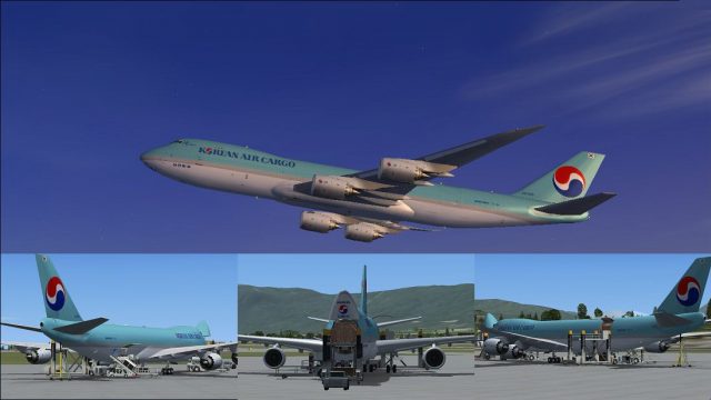 Screenshot 1 — Korean Air Cargo Boeing 747-8F