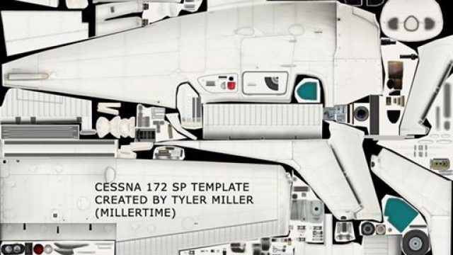 Screenshot 1 — Cessna 172 Repaint Template