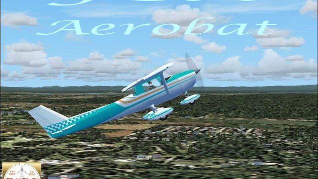 Screenshot 1 — Retro Aqua Green Cessna 150 Aerobat