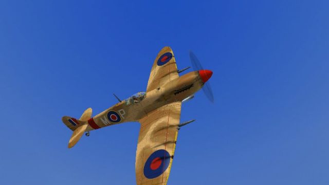 Screenshot 1 — Desert Camo Spitfire IXc Skin