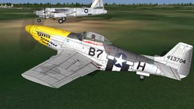 Screenshot 1 — Repainted Textures: Ferocious Frankie P51D