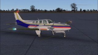 Screenshot 1 — Beechcraft Baron 58 Blue, Red & Gold