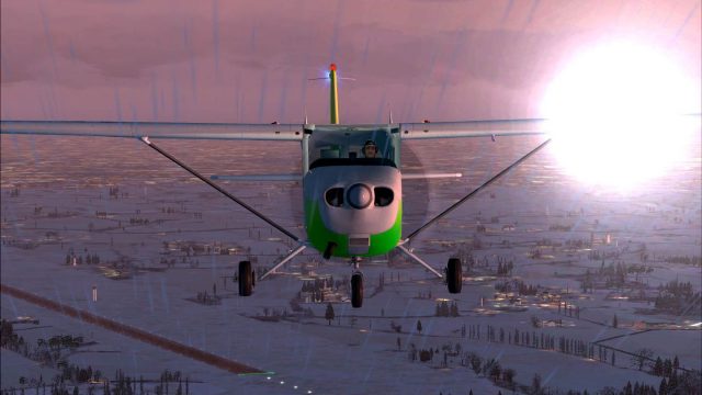Screenshot 1 — White/Green/Yellos Cessna C172