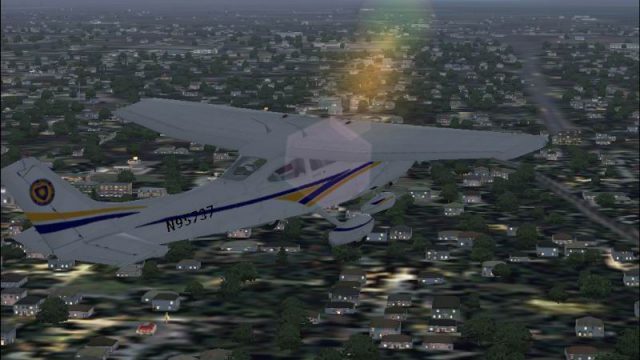 Screenshot 1 — Cessna 182S Kent State University repaint default textures