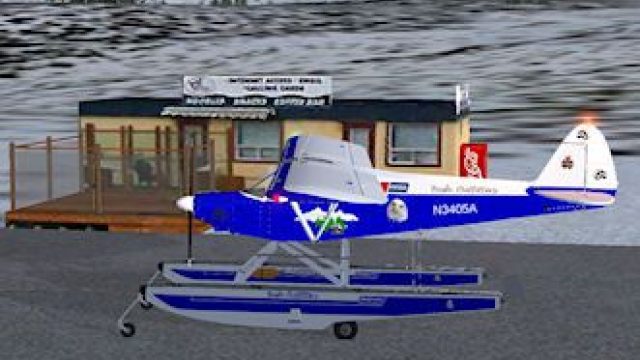 Screenshot 1 — "Bush Outfitters" Piper Super Cub Amphib