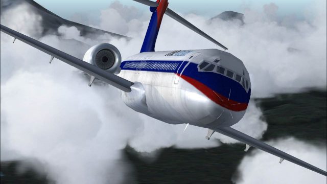 Screenshot 1 — FS2004/FS2002 Boeing 717-200 Delta Airlines - Old & New colors