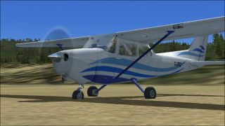 Screenshot 1 — White With Blue Lines Cessna C172