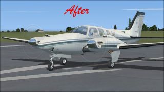 Screenshot 1 — Default Beech Baron 58 Blurred Texture Fix