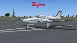 Screenshot 2 — Default Beech Baron 58 Blurred Texture Fix