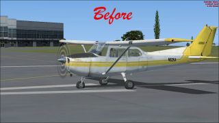 Screenshot 2 — Default Cessna 172 Blurred Texture Fix