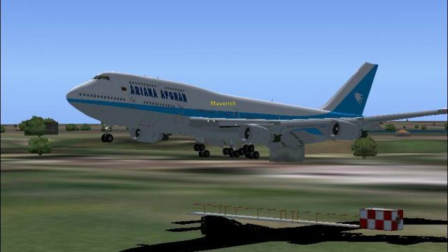 Screenshot 1 — FS2004/FS2002 Ariana Afghan Airlines 747-475GE